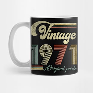 Retro Vintage 1971 53rd Birthday Gift Men Women 53 Years Old Mug